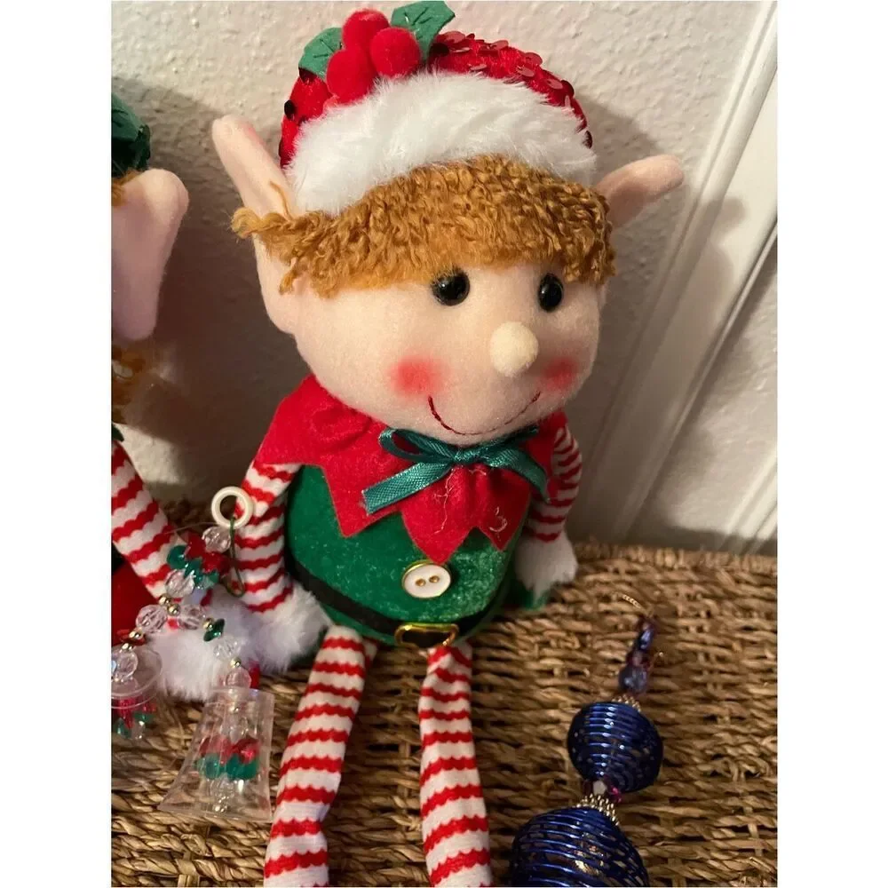 Elf Darling Christmas Shelf Sitters & Glass Blown Christmas Tree Ornaments